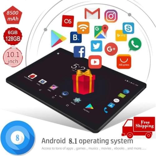 Android 9.0Tablet 10.1 Inch Ten-core Screen Bluetooth 4G WiFi Network Tablet PC Gifts Dual SIM Dual Cameras Free Shipping