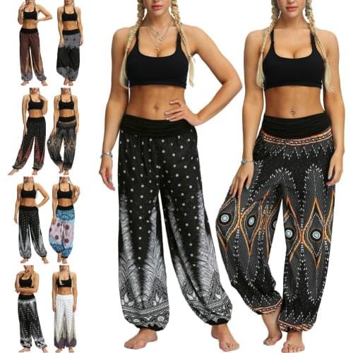 2020 Casual Men Women pants Thai Harem Trousers Hippy Baggy Boho Loose Aladdin Boho Festival Hippy Smock High Waist Pant 5.14