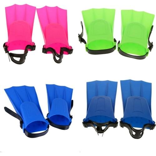 Unisex Adults Kids Foot Floating Rubber Swim Fins Swimming Flippers Training