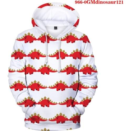 Cute Dinosaur 2021 Cheap Wholesale Hoodie Mens and Womens 3D Print Sweatshirt Children Creative Pullover Hoodies Men Clothing