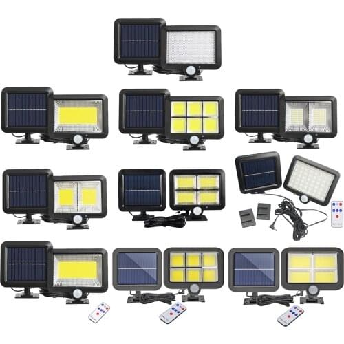 Solar LED Door Wall Lights PIR Motion Sensor Outdoor Garden Security Lamp, Split Type