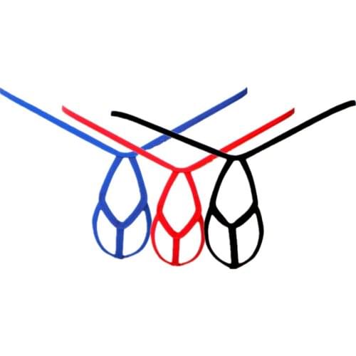 Funny Mini Panties for Men Crotchless Three Holes Male Erotic Thong Bandage G String Sexy Low-rise Cock Underwear