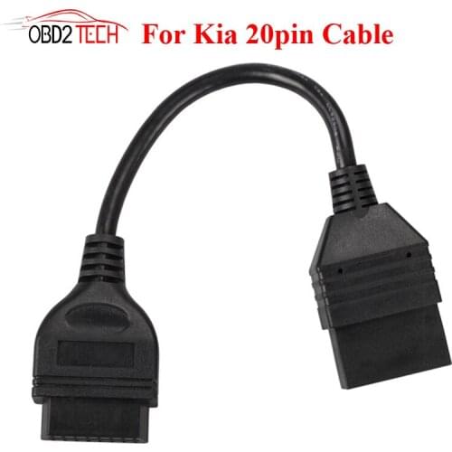 High Quality for KIA 20Pin Male to OBD 2 OBDII 16 Pin 16Pin Female Car Diagnostic Tool Adapter Cable