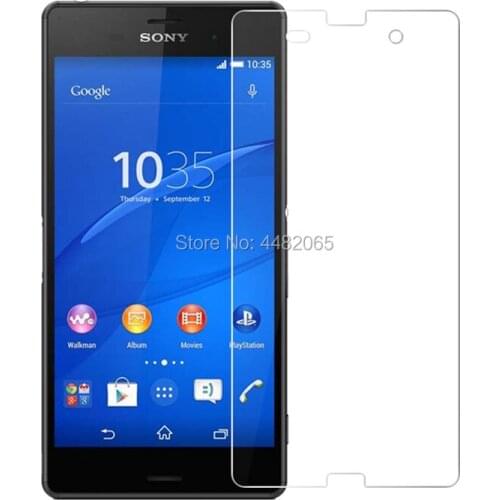 2pcs 0.26mm 9H Premium Tempered Glass For Sony Xperia Z3 D6603 D6653 Screen Protector protective film clear on For Sony Z3
