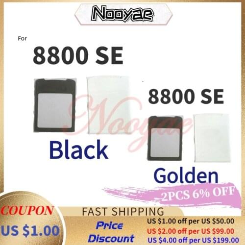 Black/Golden Glass Mirror Screen For Nokia 8800SE 8800 SE 8800 Sirocco Glass lens Panel with adhensive tape +tracking
