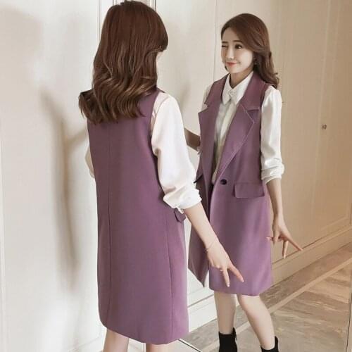 Purple Pockets Slim Jacket Female Blazer Women Size XXXL Women Blazers Jackets Long Blaser Office Ladies Blazer Formal Femme