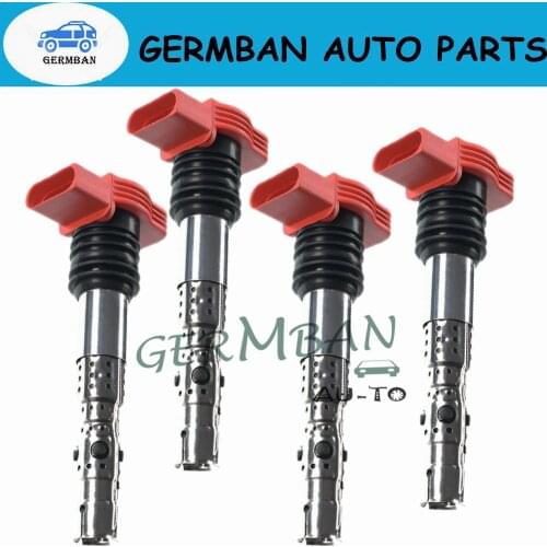06C905115B UF-483, C147 New 4 PCS ignition coil ignition system For VW Crafter Jetta Bora Golf MK4 Passat B5 AUDI A3 A4 TT 1.8T