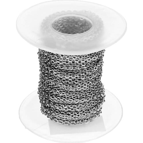 Prettyia 10 Yard Cable Open Link Iron Metal Finding Jewelry DIY Chains