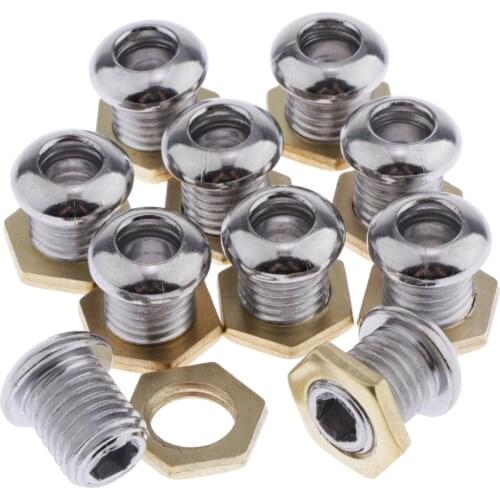 20 Pieces Drum Air Vent with Gasket Nut Bass Tom Snare Drum Kit