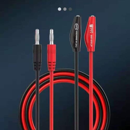 2000V 20A BST-010JP High Speed Precision Superconducting Cold And High Temperature Resistant Alligator Clip Transmission Line