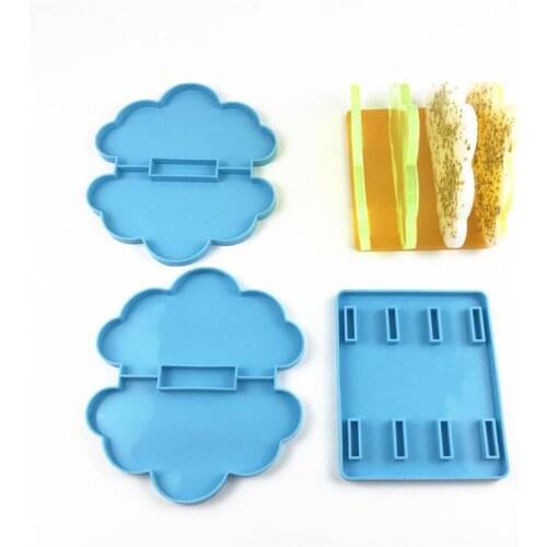 2021 New Silicone Mould Dried Flower Resin Decorative Craft DIY Clouds book storage rack Mold epoxy resin molds for jewelry