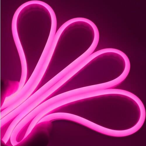 220V 110V Neon Led Strip Light Ribbon String Flexible Rope Lights With EU US UK Plug 2835 120LED/m White Neon Sign Lamp 6 Colors