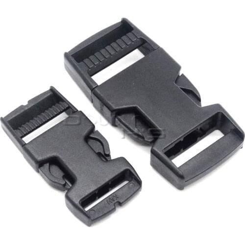 500pcs/lot Plastic Strong Side Release Buckle For Backpack Straps Travel Bags Black
