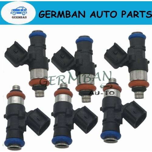 6X Fuel Injector BR3Z9F593B FJ1116, CM5188, 62667, For Ford Explorer Edge F-150 Mustang Lincoln MKS MKZ 0280158191