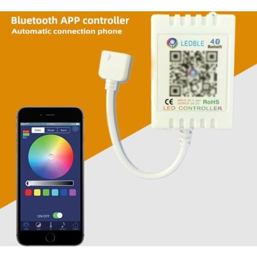 Car LED Atmosphere Light Bluetooth APP controller for RGB Colorful Multi-color LED Light Strip Android and IOS System Phones Can