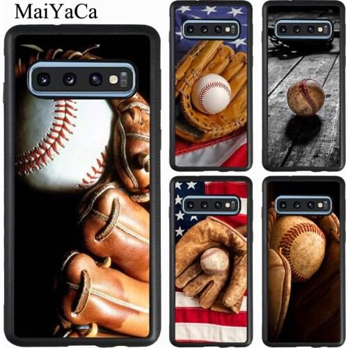 Vintage Baseball Ball Sport Case For Samsung Galaxy S20 Plus S10 S9 Note 20 Ultra A51 A71 A31 A21S A20e A40 A50 A70 M31