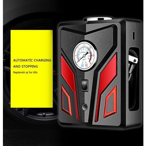 DC 12V Portable Tire Inflator Air Compressor with LED Light for Car Motorcycle Car Motorcycle LED Light Repair Tools