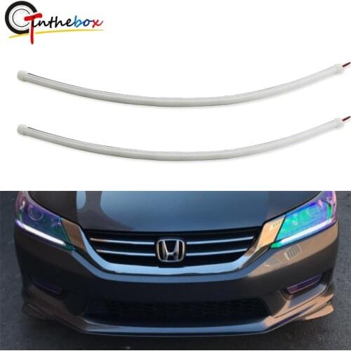 Gtinthebox For Honda Accord white Headlight LED Daytime Running Lights Retrofit LED Assembly For 2013-2015 Honda Accord Sedan