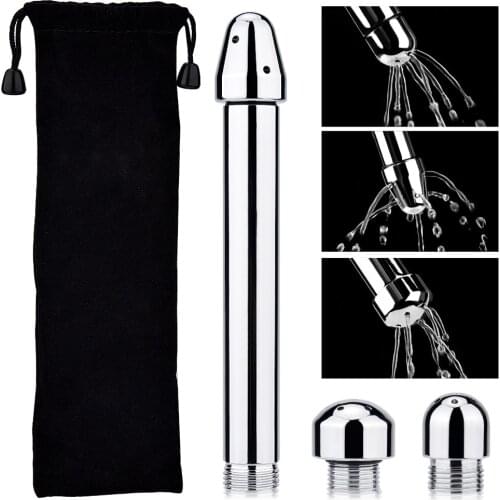 Shower Enema Water Nozzle 3 Types Anal Cleaning Heads Anal Douche Vaginal Clean Kit Cleaner Toys For Women Male