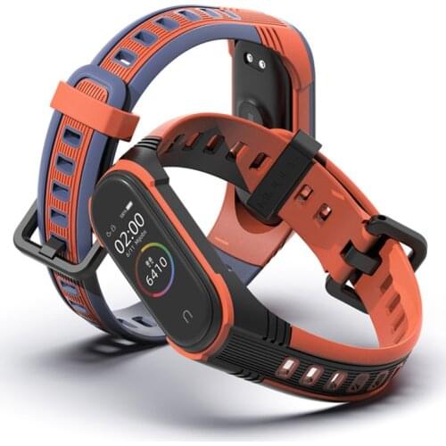 Breathable Strap for Mi Band 3 4 5 Sport Strap Watch Silicone Wrist Bracelet for Xiaomi Mi Band 3 4 Bracelet Miband 5 4 3 Strap