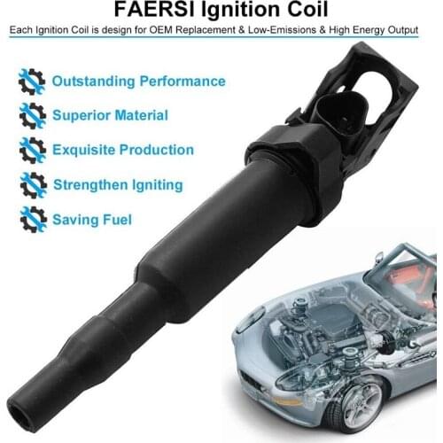 4 Pcs Ignition Coil for BMW 325I 325Ci 328I 330Ci 335I 0221504470