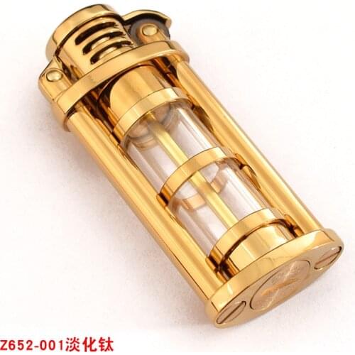 Zorro kerosene lighter 652 transparent oil tank creative vintage retro grinding wheel pendant metal lighter