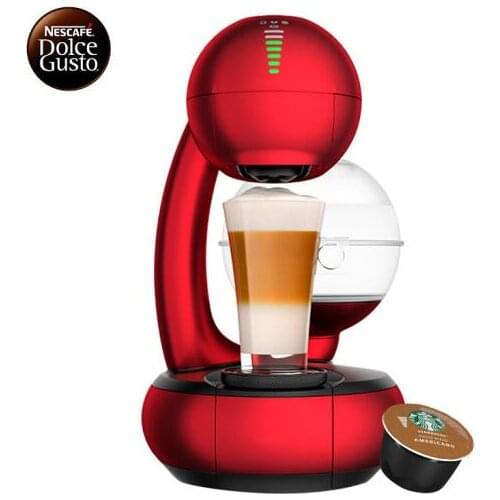 ChinaDolce Gusto coffee machine home fully automatic milk foam capsule machine drip filter & hand punch mode Esperta red 220V