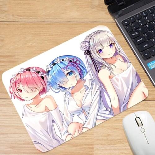 Computer Mat Mouse Pad Mousepad Deskmat Small Mousepepad Mausepad Anime Mousepad Kawaii RE ZERO - Starting Life In Another World
