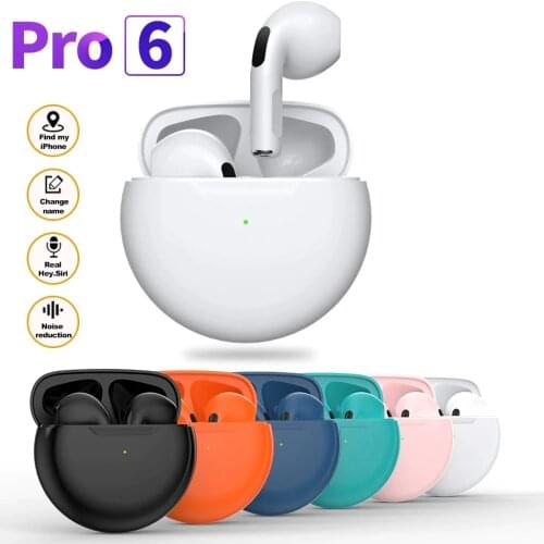 Hote Sale Fone De Ouvido Bluetooth 5.0 Earphone TWS Air Pro 6 Wireless Earbuds Noise Cancelling Headphoens with Microphone