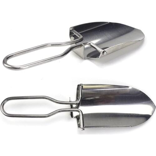 Stainless Steel Folding Gardening Yard Hand Trowel Shovel Tool Portable ToolSurvival Carry Bag Foldable Tool Portable kits