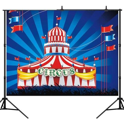 Lyavshi Circus Carnival Party Photography Backdrop for Baby Kids Birthday Photo Background Photo Studio Prop