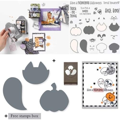 Halloween Pumpkin Metal Cutting Dies and Stamps For DIY Craft Making Decoration Greeting Stencil Paper Card Scrapbooking Album