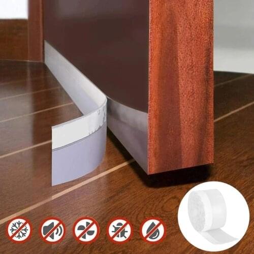 New 25/35/45MM Wide Self-adhesive Door Seal Stripped Silicone Strip Bottom Soundproof Wear-resistant Windows And Doors Sealant