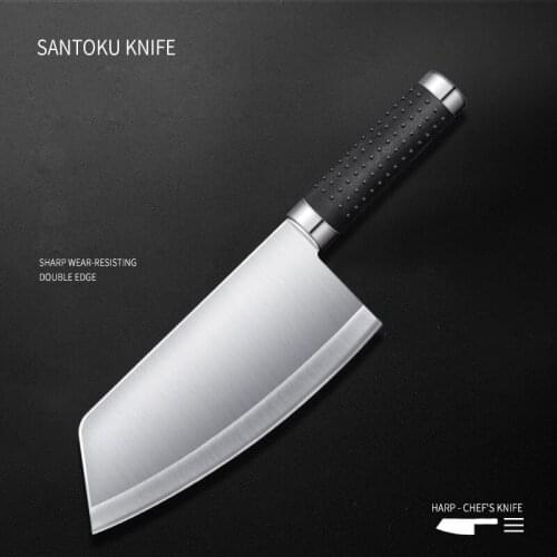 Chun 8" inch Cleaver Knife Stainless Steel Cooking Slicer PP Non-slip Handle Chef Meat Cleaver Fish Fillet Kitchen Accessories