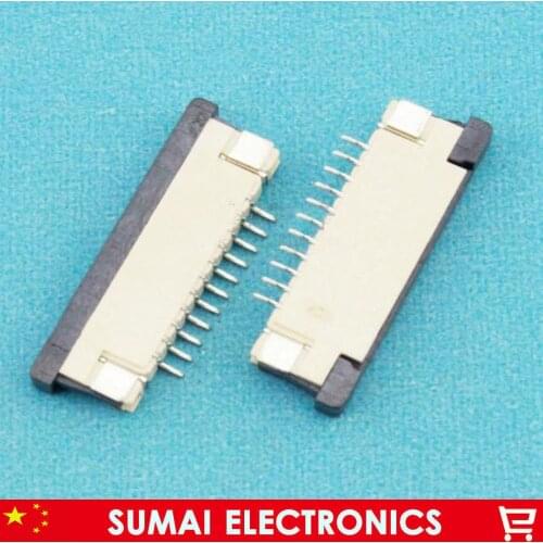 Sample, 11Pin FPC FFC connector socket,11 pin 1.0mm flex cable socket for LCD screen interface.ROHS,11P