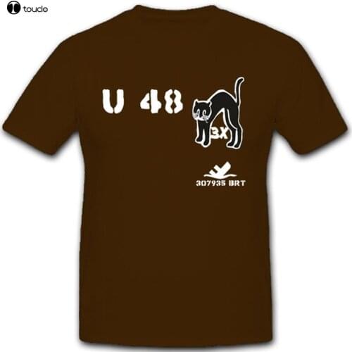 Clothing Summer Cotton T Shirts U Boat U48 Kater Wk Marine Register Tonnen U Boot Unterseeboot T Shirt Biker T Shirts
