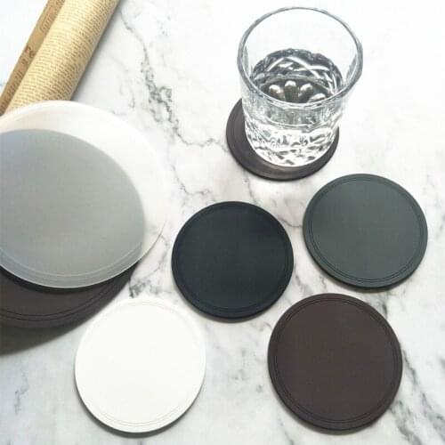 Nordic Style Cup Cushion Insulation Pad Round Silicone Pot Pad Cup Accessories Dinning Table Decoration Coffee Table Decor