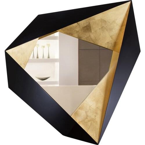 Simple Modern Wrought Iron 3D Stereo Home Livingroom Sofa Wall Hanging Decorative Mirror Mural Crafts Hotel Wall Sticker Decor