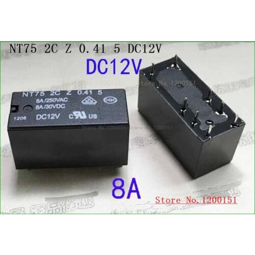 NT75 2C Z 0.41 5 DC12V DC24V DC5V DC9V relay DIP-8