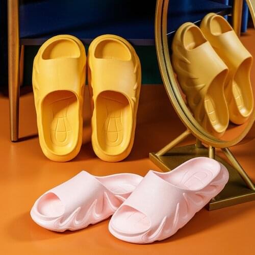 Home Women Thick Indoor Sandals Bottom Slippers Platform Bathroom Slide Non Slip Shoes Female Soft Sole EVA Chaussure Mujer