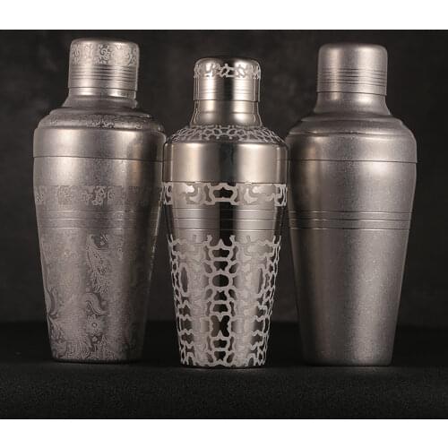 Bar Soul baron Shaker Stainless Steel Cocktail Shaker Tin Professional Bartender Cocktail Shaker Bar Tools Free Custom Logo