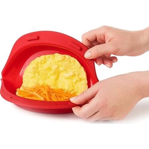 Microwave Oven Silicone Egg Omelette Roll Baking Dish Silicone Omelette Maker Kitchen Steamer Cooking Mould Kictchen Gadget