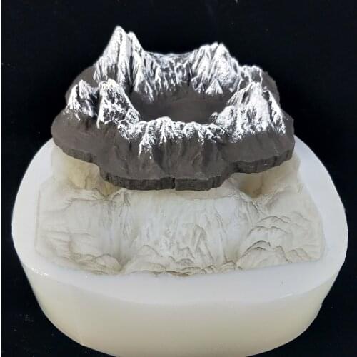 SN0117 PRZY Cement Concrete Molds Rockery Molds Silicone Mold Gypsum Desktop Decoration Snow Mountain Clay Resin Moulds