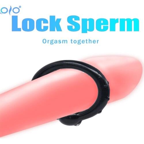 OLO 4Pcs Penis Rings Cock Rings Sleeve Penis Trainer Delay Ejaculation Elasticity Time Lasting Sex Toys For Men
