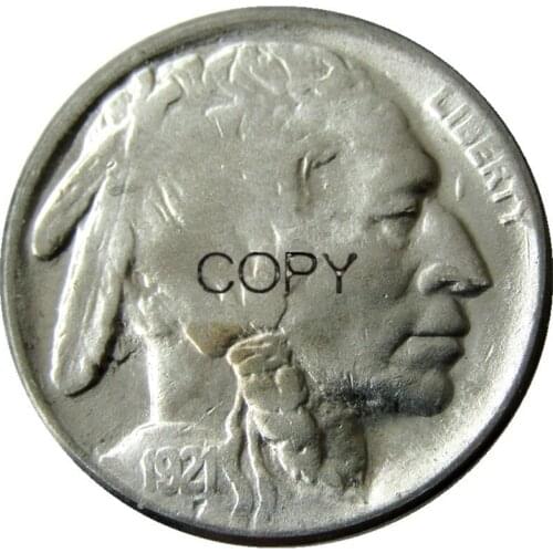US 1921 P,S Buffalo Nickel Five Cents Copy Coins