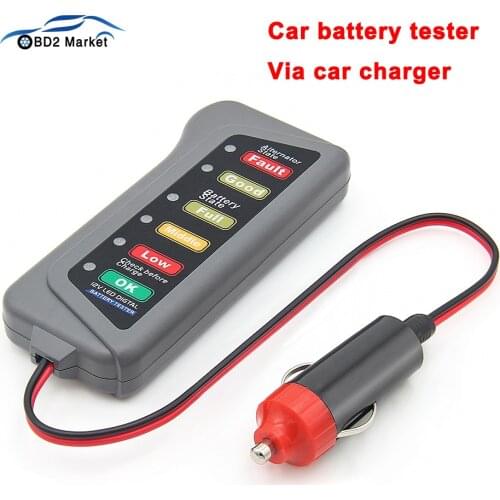 Cricut 12V Battery Tester via Car charger Automotive tester Tools fast Battery Tester for Car Auto Tools