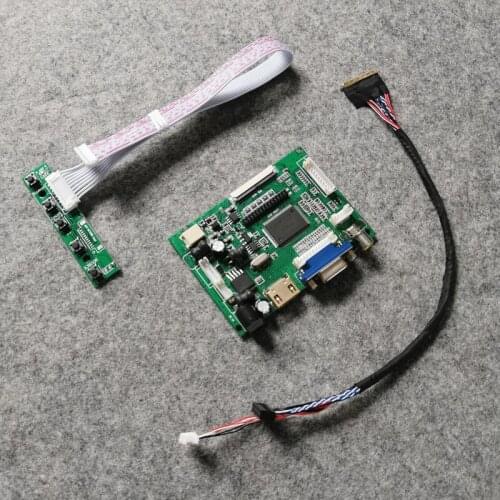 VGA AV LCD monitor controller board DIY kit LVDS-40Pin 60Hz 1366*768 notebook Fit LTN156AT05-001/H01/H02/H07/S01/U09 matrix