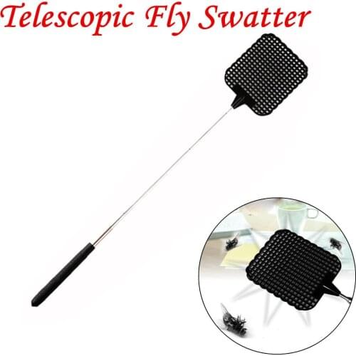 Retractable Fly Swatter 73cm Plastic Telescopic Extendable Fly Swatter Prevent Pest Mosquito Tool flySwatter Fly drop ship