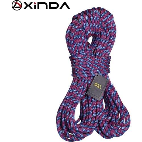 XINDA Rock Climbing Dynamic Rope Outdoor Hiking 11mm Diameter Power Rope High strength Cord Lanyard Safety Rope Survival Tool