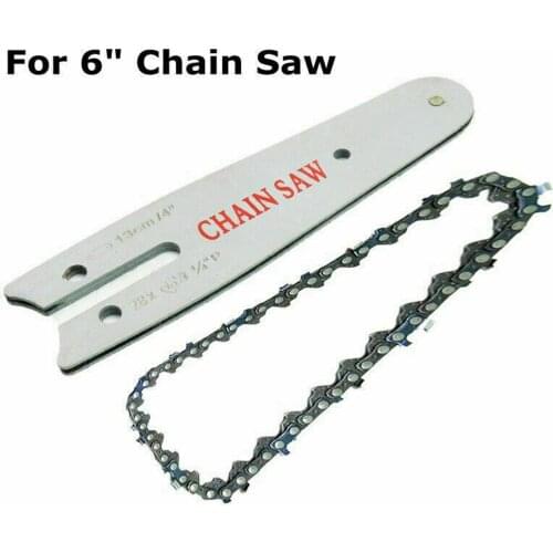 6 Inch Chainsaw Chain Replacement Chainsaw Guide For Mini Electric Chain Saw Power Tool Parts Sliver
